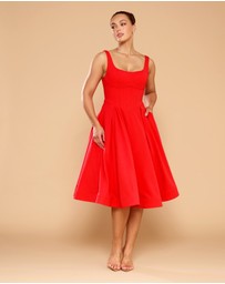CATHERINE FERRARO - Elena Midi Dress