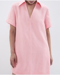 UNISON - Collared Linen Dress