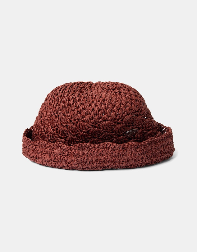 Damson Madder - Raffia Tulip Bucket Hat