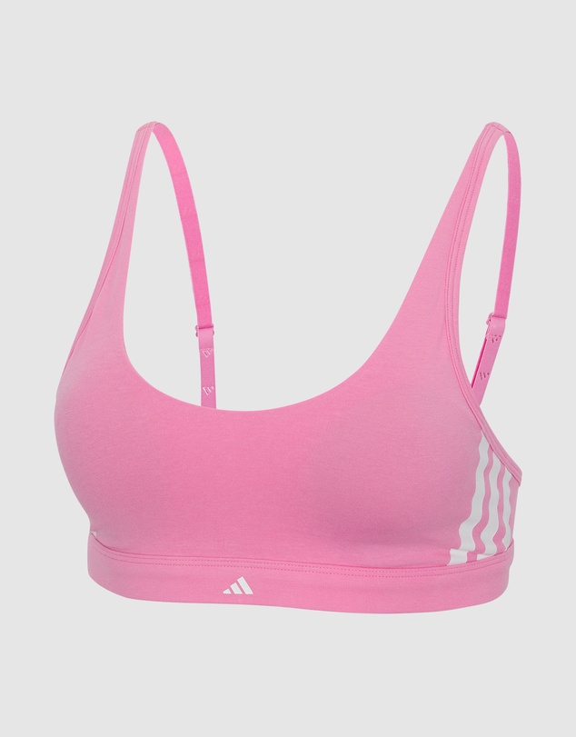 adidas Sportswear - Active Essentials Cotton 3 Stripes Scoop Bralette