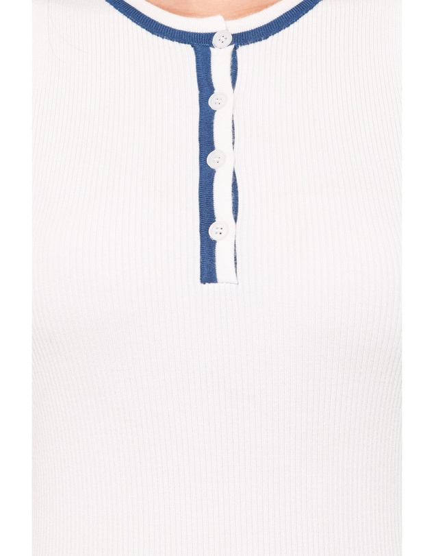 Petal & Pup - Marion Henley Knitted Tank Top - White