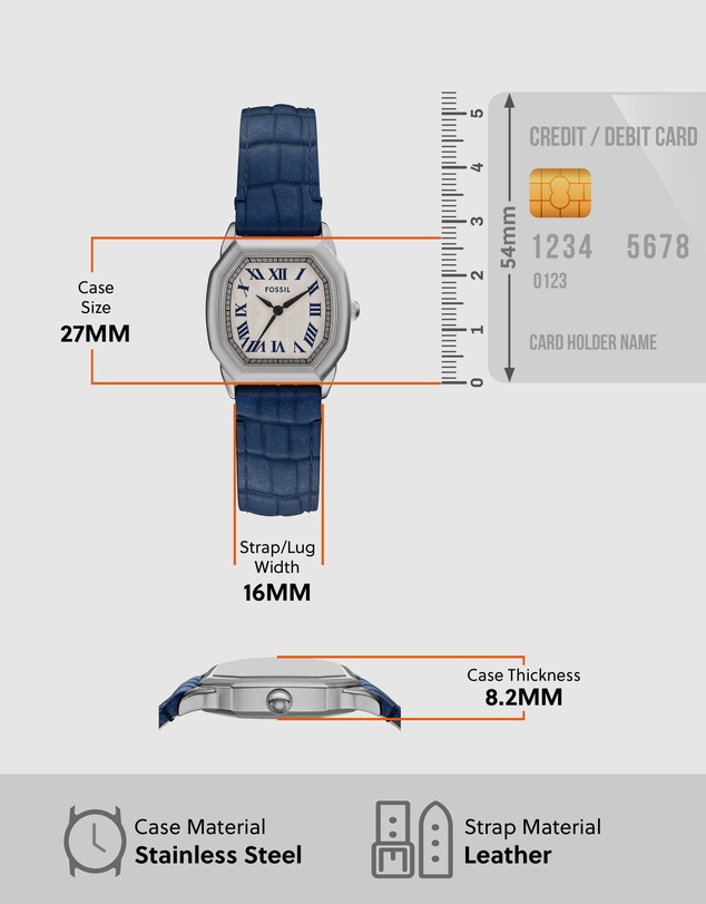 Fossil - Harlow Blue Analogue Watch
