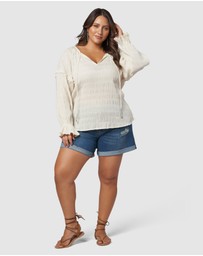 The Poetic Gypsy - Paros Textured Blouse