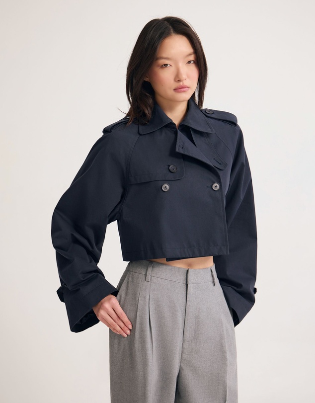 Oxford - Annalise Crop Trench Jacket