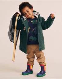 Huxbaby - Camping Dino Knit Pullover - Babies