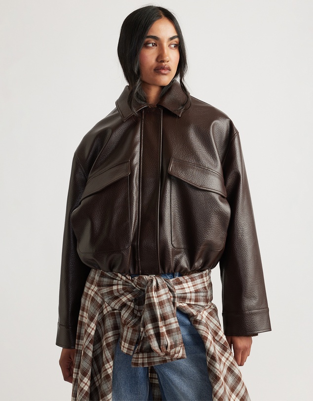 Decjuba - Reece PU Bomber Jacket