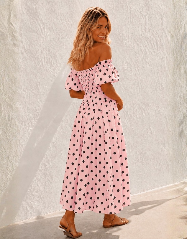 Esther & Co - Soheila Dress - Pink Spot