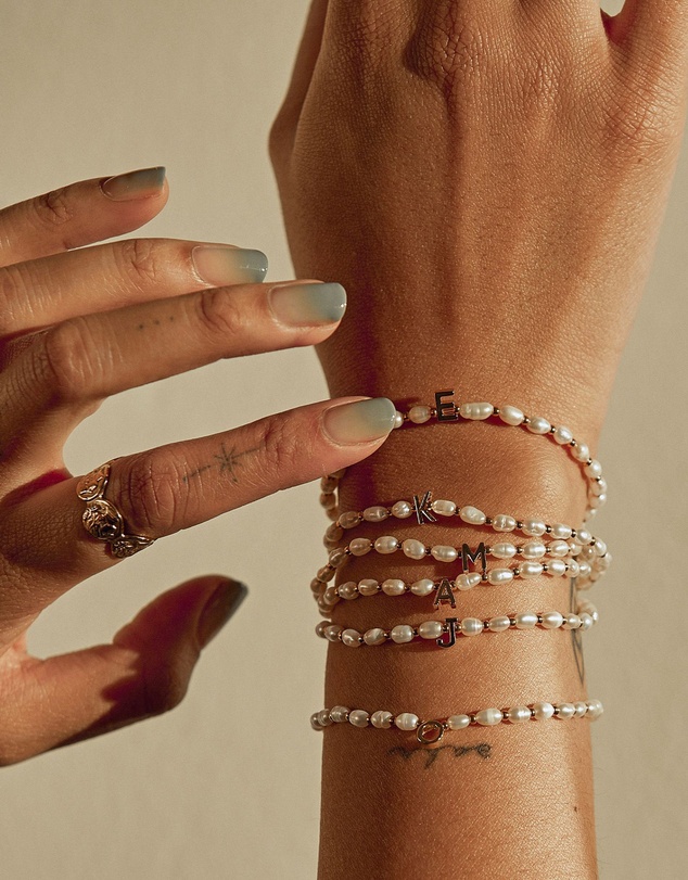 Arms Of Eve - Initial Pearl Bracelet