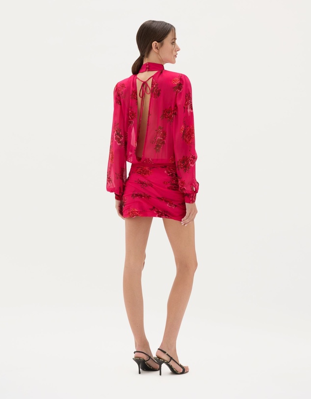 Muma World - Magenta Bloom Quilla Mini Dress