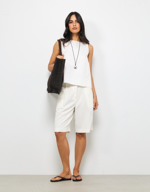 AERE - Vaila Cotton Poplin Top