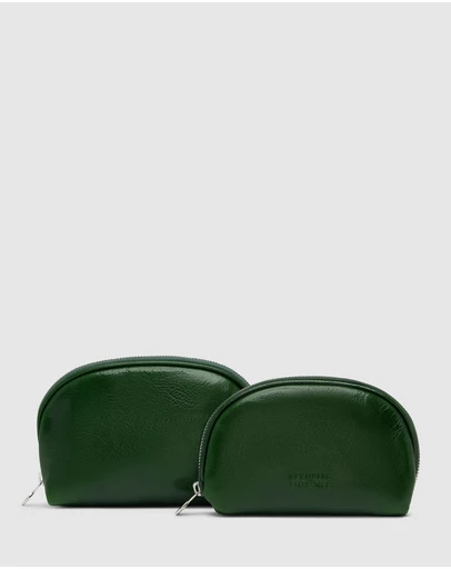 Republic of Florence - Duo Green Leather Pouch Set