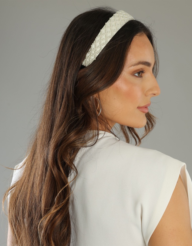 Morgan & Taylor - Angela Headband in White