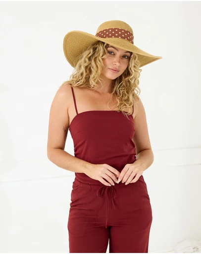 Morgan & Taylor - Adele Floppy Hat in Brown