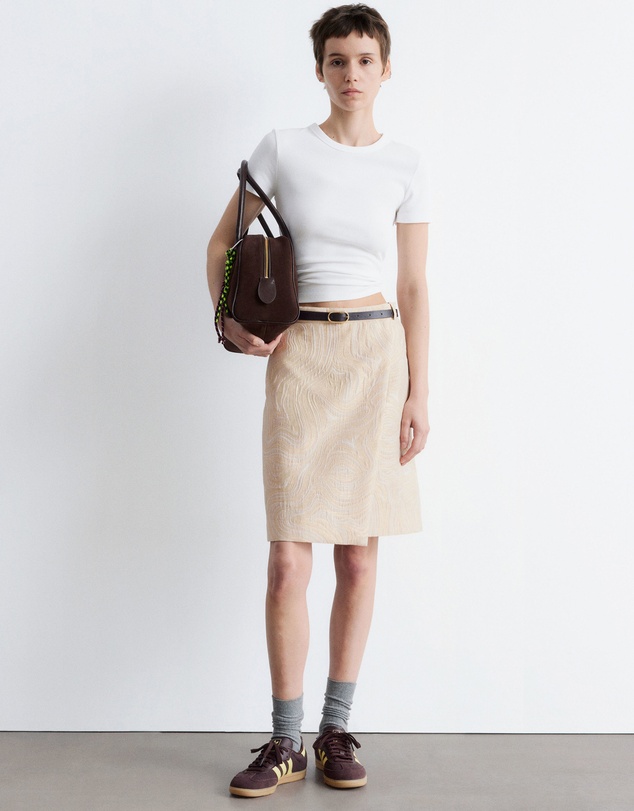 & Other Stories - A-line Jacquard Midi Skirt