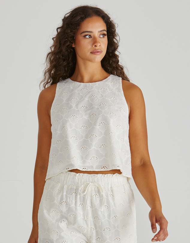 Sass - Zimmy Broderie Tank