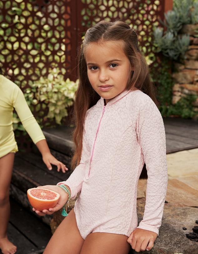 Aqua Blu Kids - Stepping Stones Long Sleeve One Piece - Kids