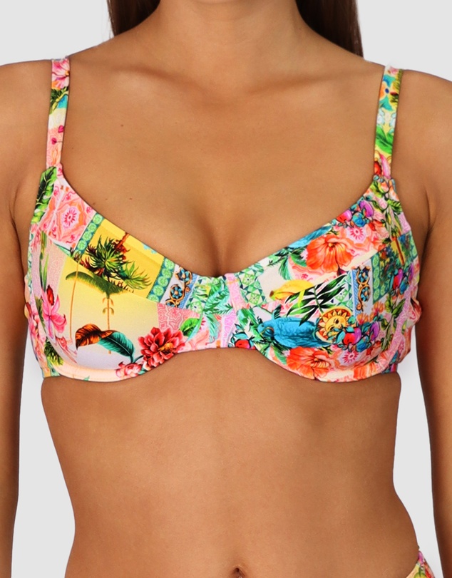 Baku Swimwear - Sardinia D Cup Balconette Bikini Bra Top