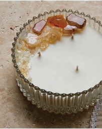 Silk Oil of Morocco - Cosmic Dream Large Crystal Candle - Self Confidence & Abundance