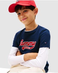 Tommy Hilfiger - Varsity Interlock SS T-Shirt - Teens