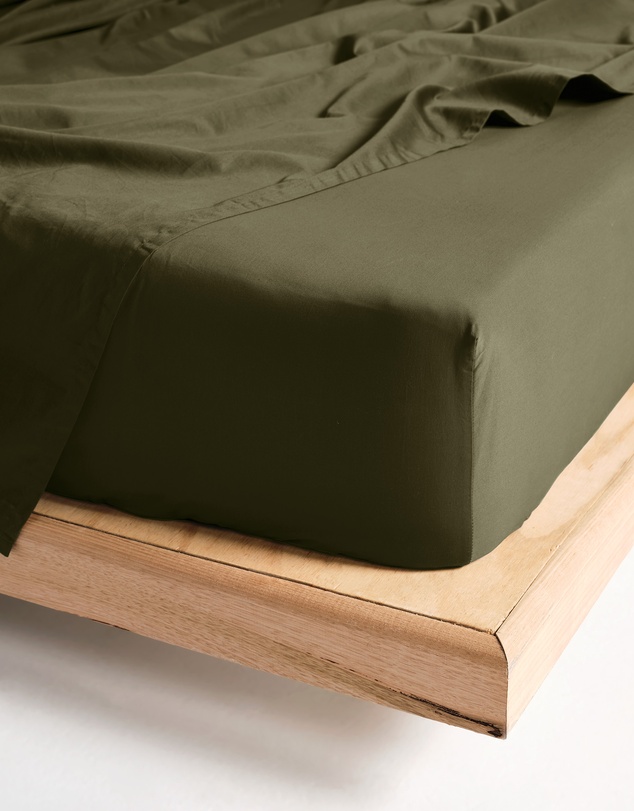 Linen House - Augusta 500TC Cotton Sateen Fitted Sheet 50cm