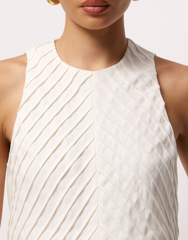AERE - Maris Pintuck Linen Top