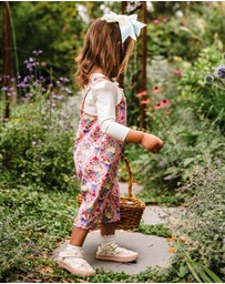 Fleur Harris - 'Bunnies & Bows' Gracious Overall in Pink
