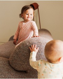 Kynd Baby - Day or Night Onesie in Hibiscus
