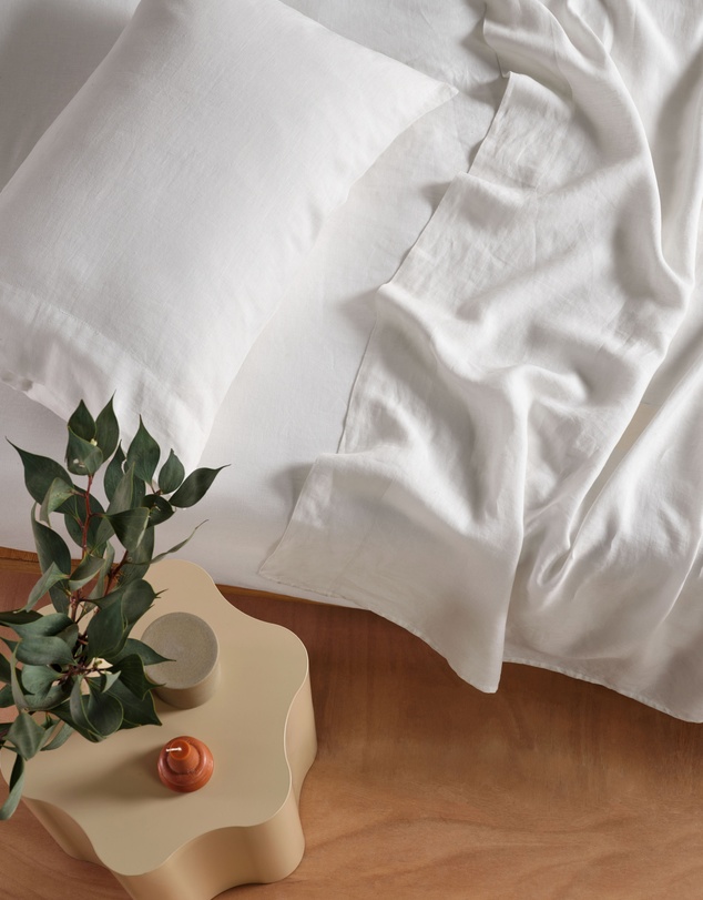 Linen House - Nimes Pure Linen Flat Sheet