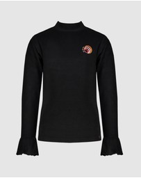 NONO - Kyra Long Sleeve Turtleneck Velour Tee - Kids-Teens