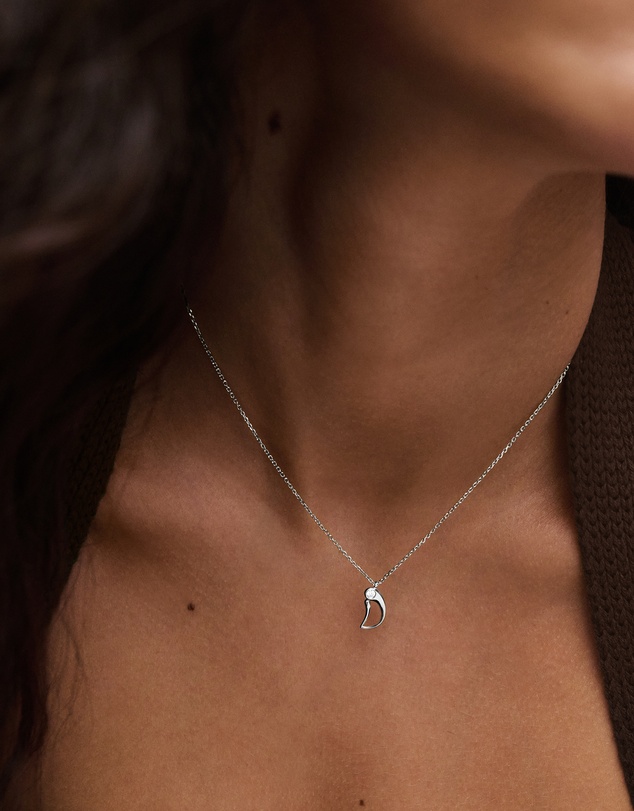 PDPAOLA - Initial 2026 D Silver Pendant Necklace