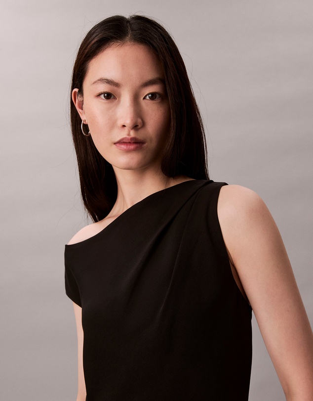 Calvin Klein - Crepe One Shoulder Top