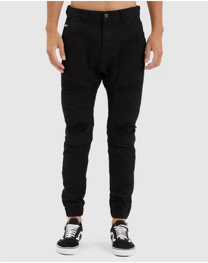 Nena & Pasadena - Viper Denim Jogger Pants