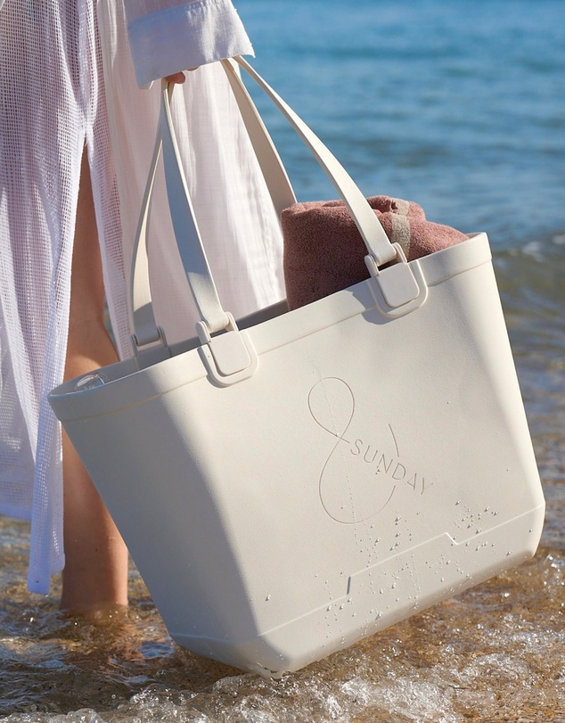 &Sunday - Sun Day Tote Bag (large) -COCONUT