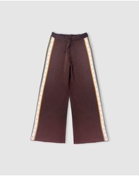 Banabae - Twilight Side Stripe Knit Pants - Ladies