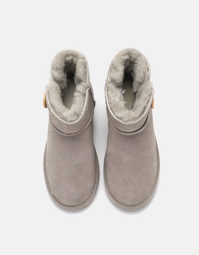AusWooli Ugg Boots - Cabarita Sheepskin Chic Short Button Boots