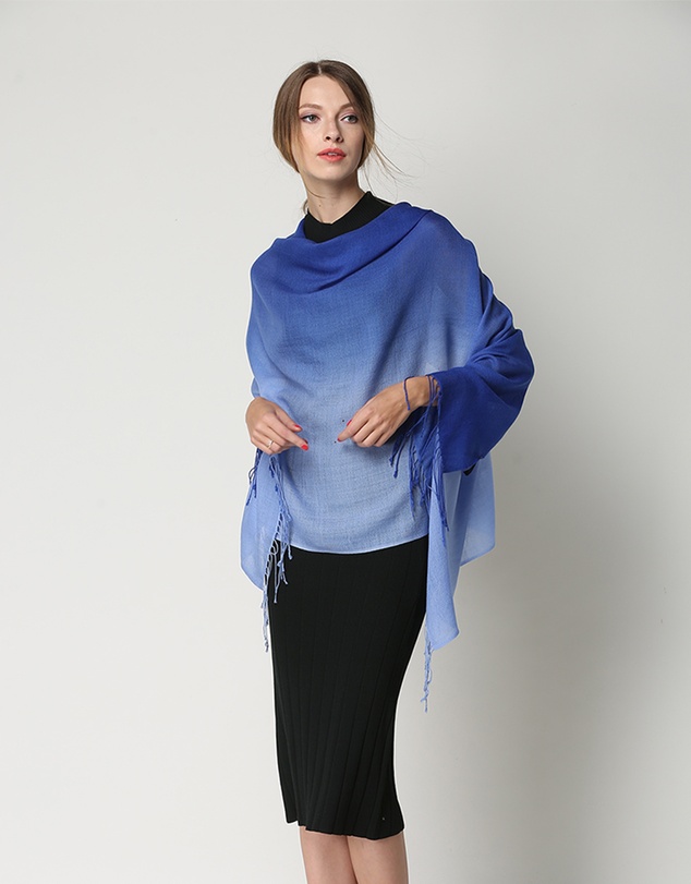 Ozwear Connection Uggs - Ugg 100% Merino Wool Tie Dye Scarf Sky and Blue