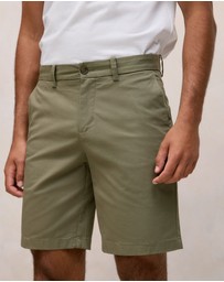 Trenery - Cotton Twill Chino Short in Hunter Green