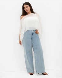 City Chic - Sheer Chiffon Poncho