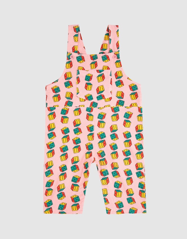 Bobo Choses - Dices All Over Micro Corduroy Dungaree - Babies