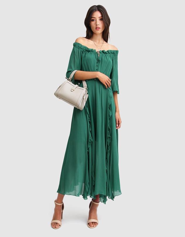 Belle & Bloom - Amour Amour Ruffled Midi Dress