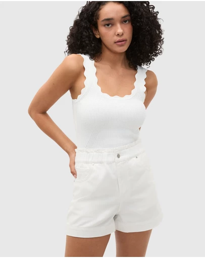 Seed Heritage - Core Denim Relaxed Paperbag Short