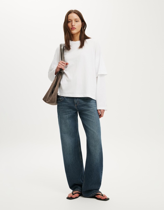 Cotton On - Boxy Double Layer Long Sleeve