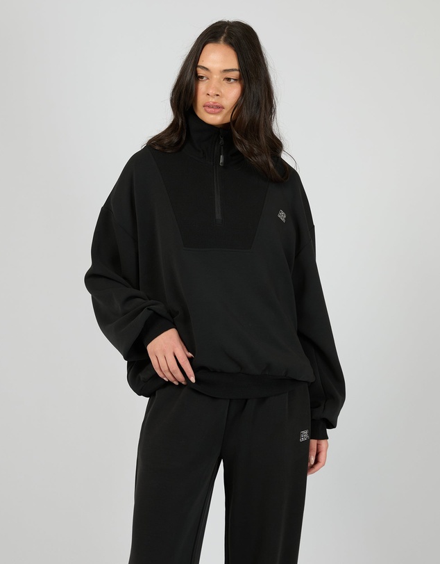 All About Eve - Luxe Active 1/4 Zip Black