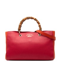 Pre-Loved by Azura Reborn - Pre-Loved Medium Bicolor Calfskin Bamboo Shopper Satchel