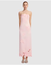LEO LIN - Rayna Applique Bustier Maxi Dress