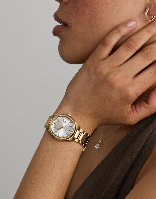 Michael Hill - Ladies 0.40 Carat TW Diamond Quartz Watch in Yellow Gold Tone Stainless Steel