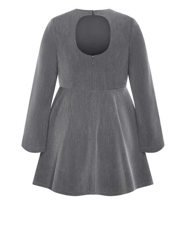 City Chic - Dynamic Long Sleeve Dress
