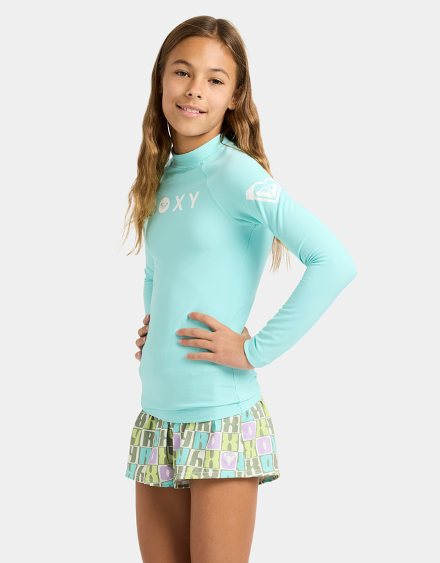 Roxy - Girls 4 to 16 Girl Heater Long Sleeve Lycra Rash Vest