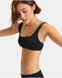 Roxy - Womens Rib ROXY Love The Glassy Bralette Bikini Top
