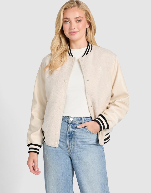 GUESS - Danielle College Bomber Jacket